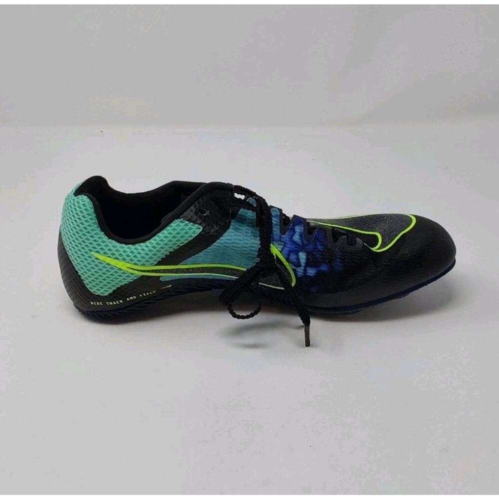 Nike Zoom Rival Sprint Track Spikes Black Green Blue Sz 7 Women/5.5 Men - Picture 14 of 16